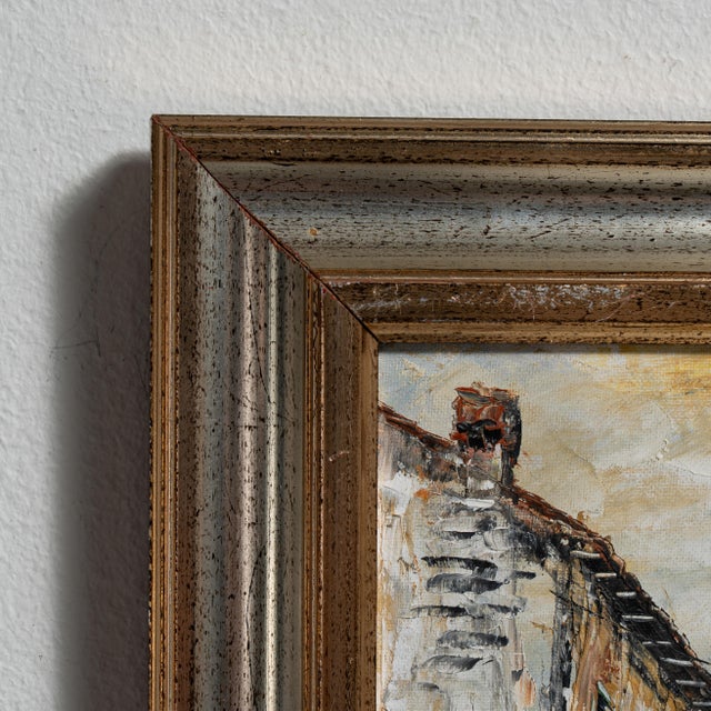 Mid 20th Century France Brown Canvas Painting For Sale - Image 11 of 15