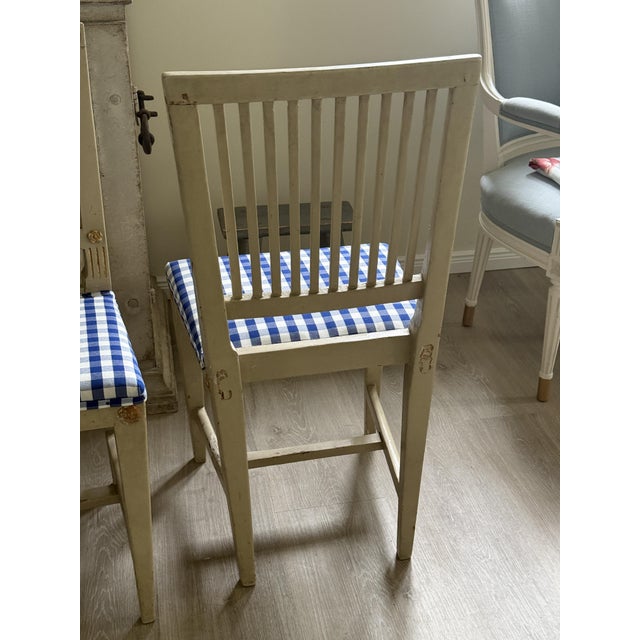 Mid 19th Century Gustavian Chairs, 1850s, Set of 4 For Sale - Image 5 of 11