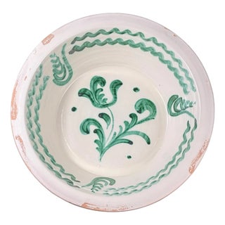 Large Spanish Fajalauza Bowl For Sale