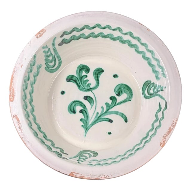 Large Spanish Fajalauza Bowl For Sale