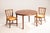 1970s Wood Extendable Round Table and Rattan Chairs from Mc Guire, 1970s, Set of 5 For Sale - Image 5 of 18