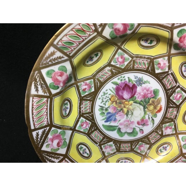 Ceramic 1805 English Coalport Porcelain Plate in the Church Gresley Pattern For Sale - Image 7 of 8