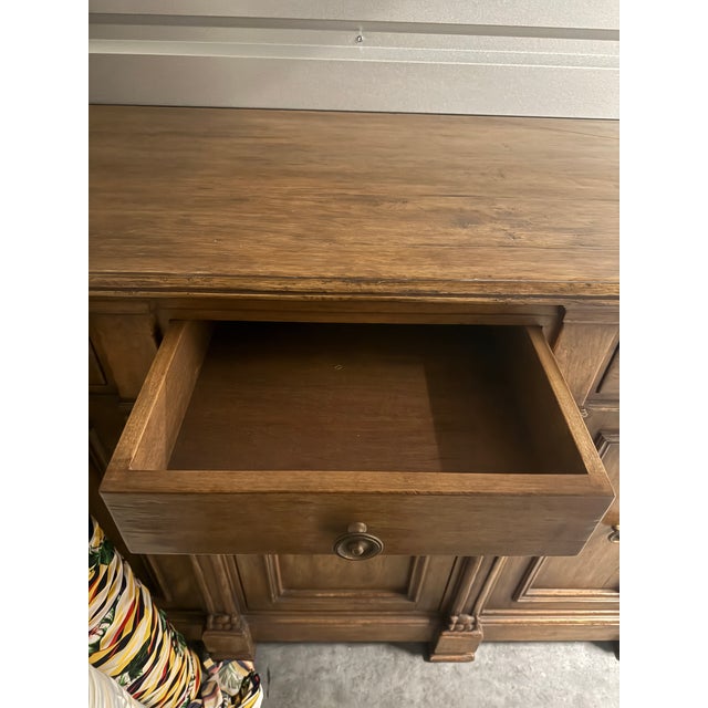 1990s Michael Taylor Designs "Lombardi" Serpentine Sideboard Buffet, 79" Wide For Sale In Los Angeles - Image 6 of 8