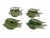 2000 - 2009 Vintage Italian Hand-Blown Green Art Glass Fish Sculptures - Set of 4 For Sale - Image 5 of 12