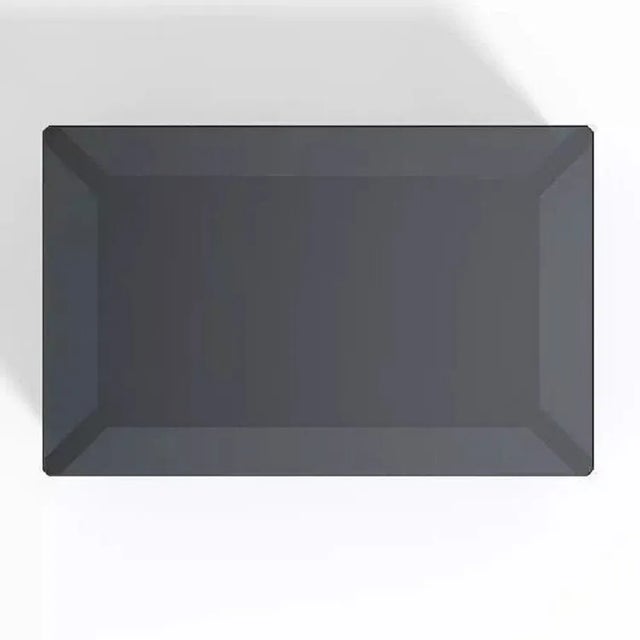 Rectangular Smoky Lucite Coffee Table For Sale - Image 4 of 5