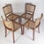 Mid-Century Modern Raffia Woven Dining Chairs by Jan Vaněk for P.M.B., 1930s, Set of 4 For Sale - Image 3 of 18