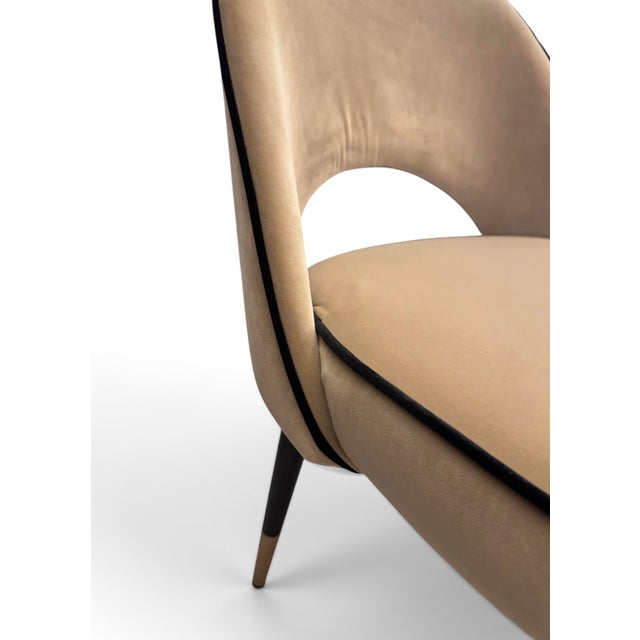 Modern Cliff Collection Dining Chairs in Alcantara Suede from Eichholtz, 2000s, Set of 2 For Sale - Image 3 of 9