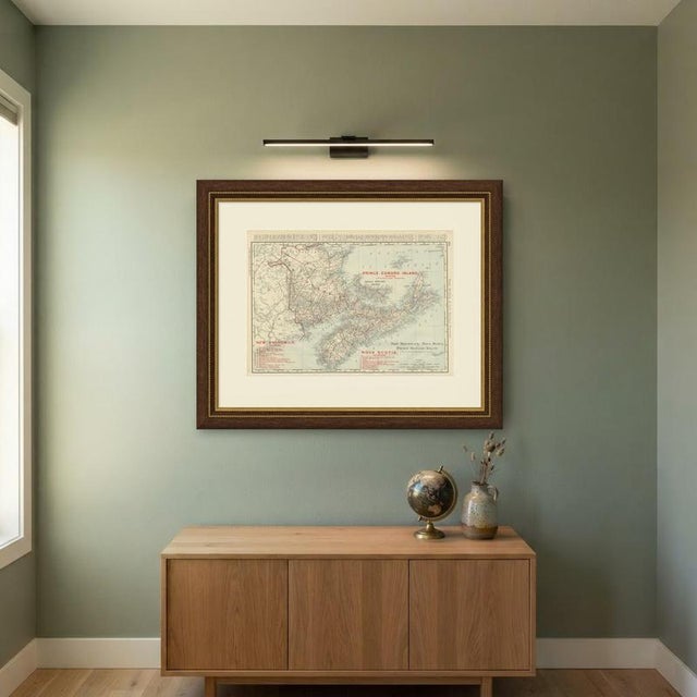Antique Maritimes Map, New Brunswick, Nova Scotia and Prince Edward Island, 1899 For Sale - Image 10 of 12