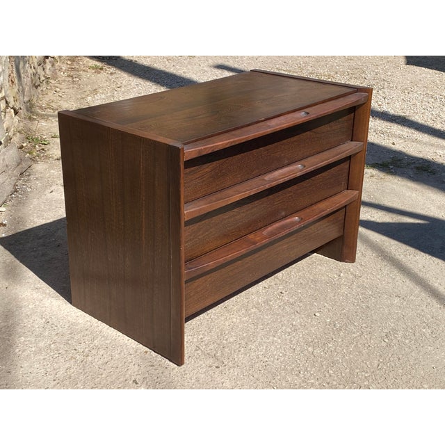 Vintage Veneer Chest of Drawers in Elm Wood, 1970s For Sale - Image 16 of 18
