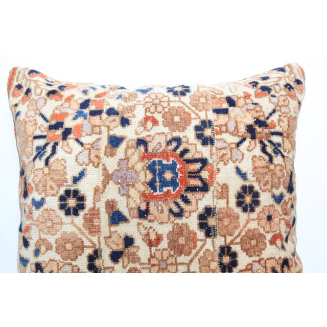 Vintage Anatolian Tribal Rug Pillow Cover – Authentic Handwoven Wool Cushion -26'' X 26'' For Sale In Tampa - Image 6 of 10