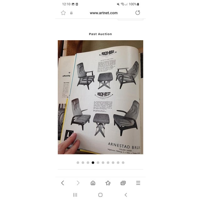 Rock Siësta Tilting Highback Lounge Chair by A. Relling and T. Bekken for Arnestad Bruk, Norway, 1957 For Sale - Image 18 of 18