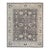 9x12 Gray Hand-Knotted Wool Floral Scepter Motifs Geometric Modern Carpet Rug For Sale