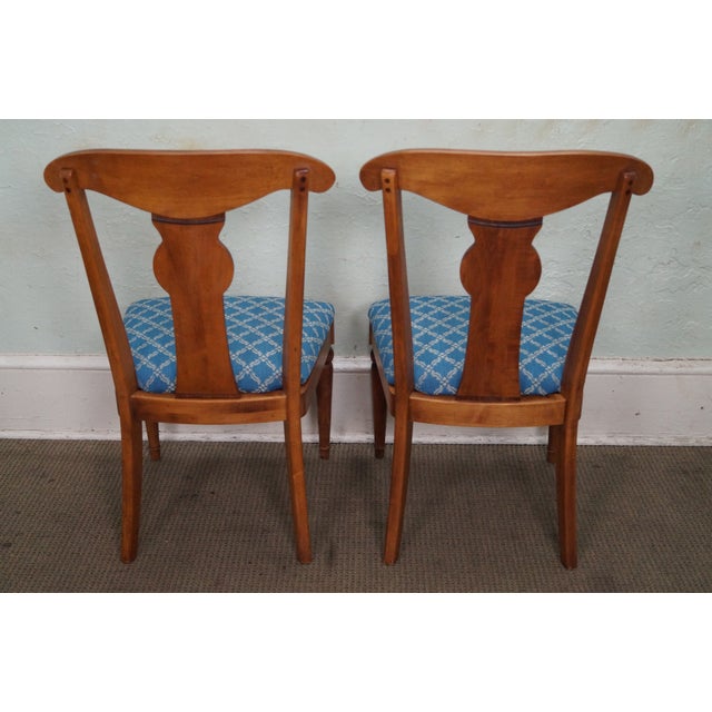 Ethan Allen Country Crossings Maple Dining Chairs Set of 4 Chairish