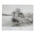 Antique William De La Montagne Cary Fishing Near the Old Mill Landscape Etching For Sale