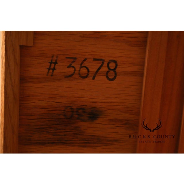 Stickley Georgian Style Banded Mahogany Tall Chest For Sale - Image 16 of 18