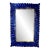 Modern Blue Murano Glass Fold Mirror For Sale