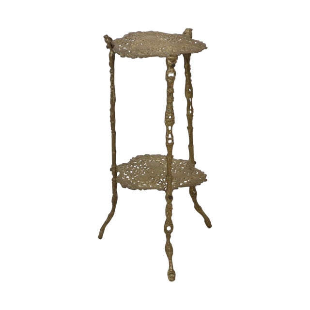 Art Nouveau Style French Brass Plant Table, 1920s For Sale - Image 15 of 15