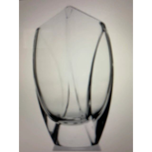 1980s Baccarat France Giverny Crystal Flower Vase For Sale - Image 12 of 12