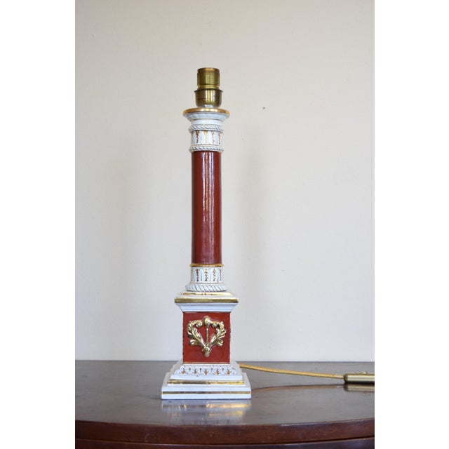 Ceramic Table Lamp by Ugo Zaccagnini, in Good conditions. Designed 1950 to 1959 This piece has an attribution mark, I am...