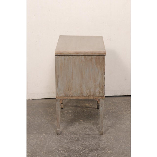 French Painted 2-Drawer Chest, 19th C. For Sale - Image 4 of 12
