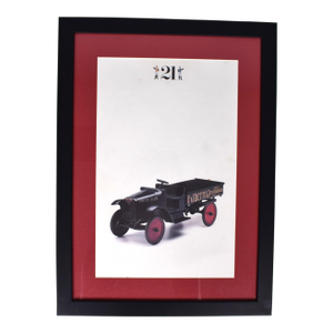 The "21 Club Framed Menu