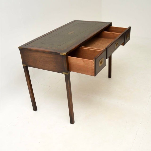 Military Campaign Desk, 1930s For Sale - Image 4 of 11