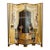1960s Hollywood Regency Chinoiserie Black Lacquer & Gilt Four-Panel Room Divider For Sale