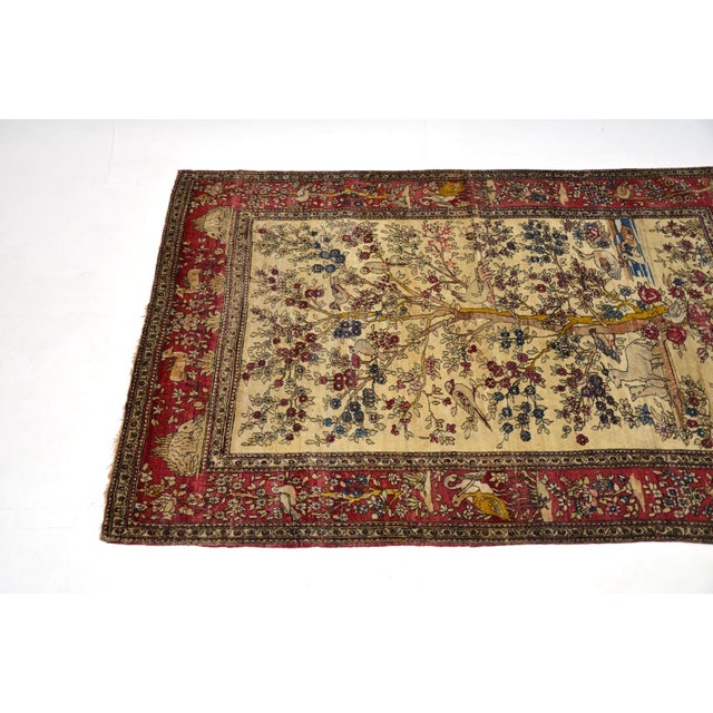 Antique Turkish Rug in Textile, 1890 For Sale - Image 3 of 11
