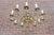 Metal Large Mid 20th Century Brass Chandelier, Western Europe, 1950s For Sale - Image 7 of 8