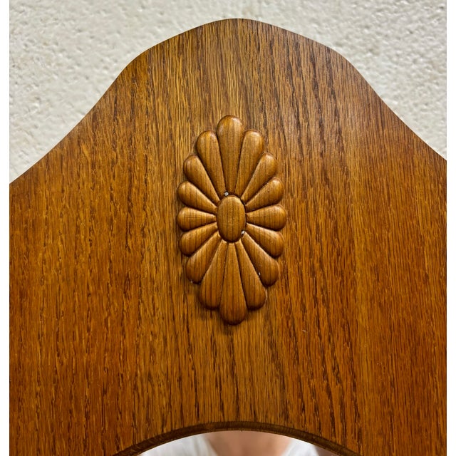 Arts & Crafts Antique Arts and Crafts Style American Oak Hall Tree With Mirror and Storage For Sale - Image 3 of 10