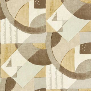 Zoffany Abstract 1928 Wallpaper in Taupe - a Sample For Sale