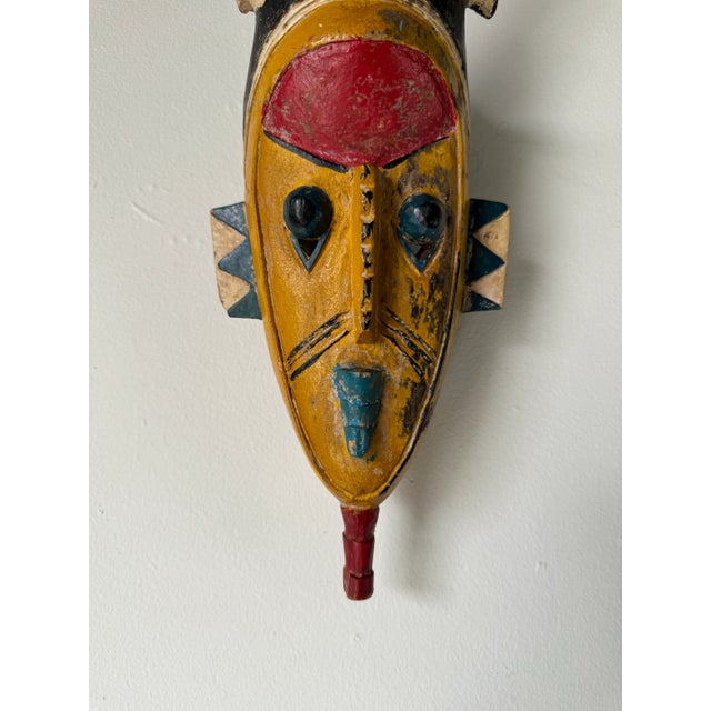 African Vintage African Tribal Guro Mask For Sale - Image 3 of 9