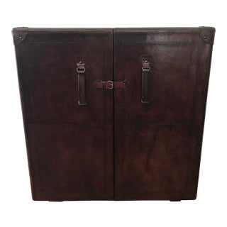 Leather Bar Cabinet For Sale