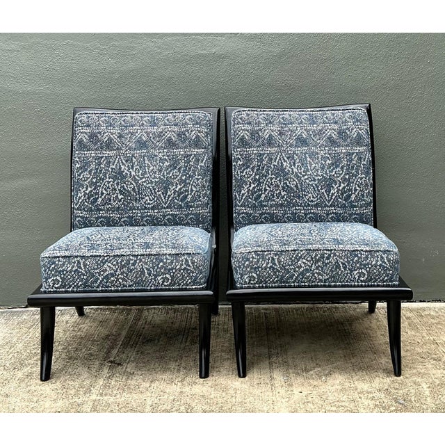 Vintage 1950s Slipper Chairs After Robsjohn Gibbings For Sale In West Palm - Image 6 of 12