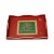 Red Rectangular Wooden Tray For Sale - Image 4 of 4