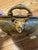 Beautiful vintage oval brass planter / jardiniere / centerpiece bowl. This ornate piece features a hammered/dimpled...