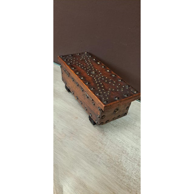 1940s Antique Handcrafted Jewelry Box, 1940s For Sale - Image 5 of 10