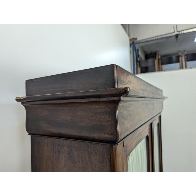 Louis Philippe Flame Mahogany Bookcase For Sale - Image 5 of 9