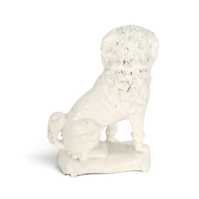 Early 20th Century German Staffordshire-Style Ceramic Poodle With Basket 3.25" For Sale In San Francisco - Image 6 of 10