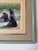 Yellow Vintage Impressionist Figural Landscape Oil on Masonite Board - Framed For Sale - Image 8 of 11