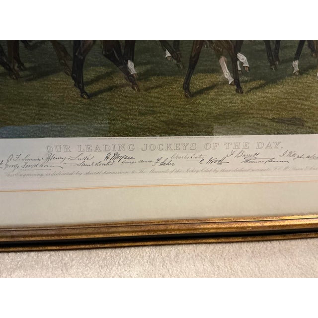 1950s Our Leading Jockeys of the Day Lithograph For Sale In Chicago - Image 6 of 8