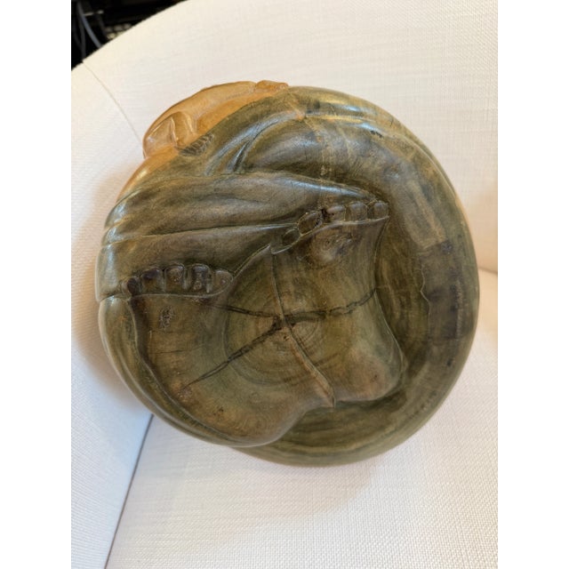 Antique Japanese Carved Boxwood Fertility Sculpture For Sale - Image 10 of 12