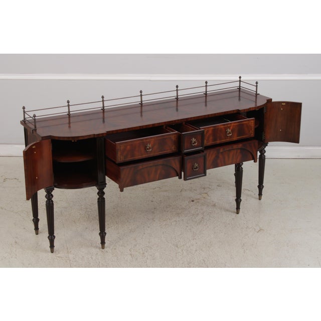 Maitland - Smith Maitland Smith Flame Mahogany Sideboard For Sale - Image 4 of 17