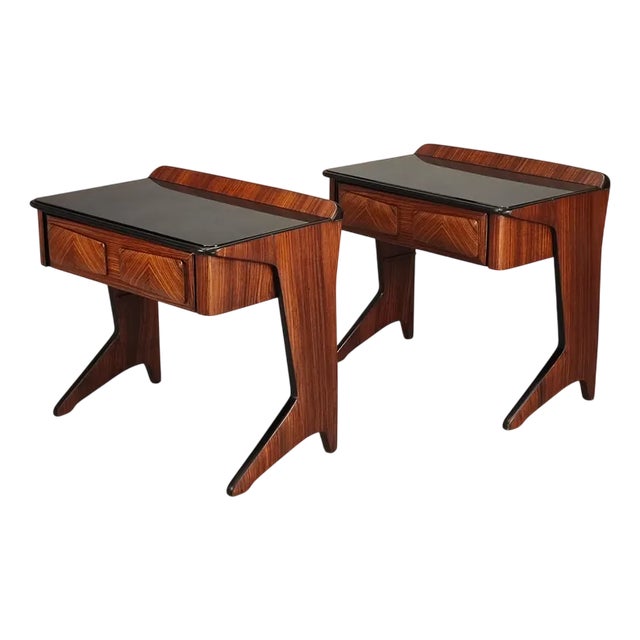 Vittorio Dassi Bedside Tables, 1950s, Set of 2 For Sale