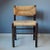 Wooden Chair with Rush Seat and Backrest, 1970s For Sale - Image 4 of 8