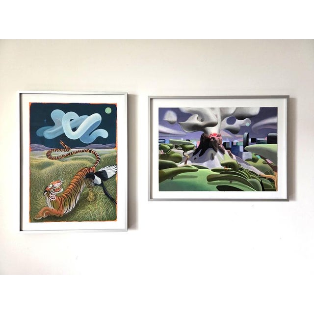 Gold Nico Pearleyes, Subterranean Strength, 2026, Acrylic on Paper For Sale - Image 8 of 12