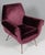 Mid-Century Modern Italian Velvet Armchair by Gigi Radice for Minotti, 1950s For Sale - Image 6 of 8