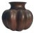 Mid 20th Century Mexican Hammered Copper Gourd Vessel For Sale