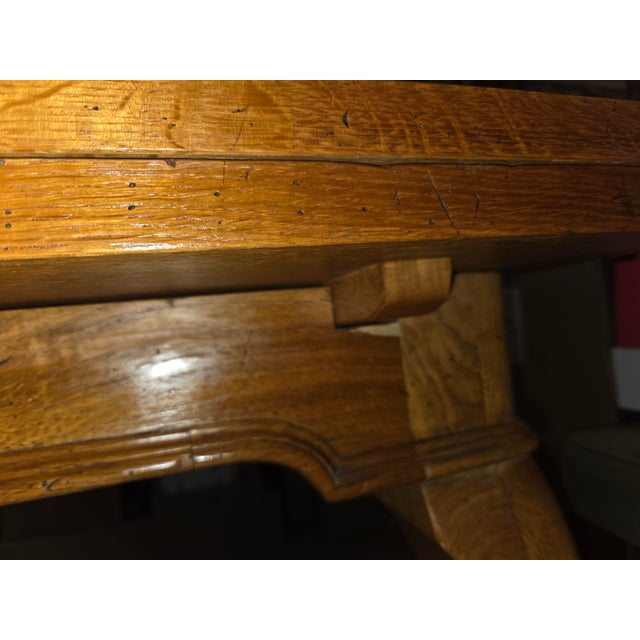 Rustic European Guido Zichele Solid Oak Italian Refectory Extension Dining Table (72"-132") – Bloomingdale’s For Sale - Image 3 of 18