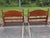 Vintage Cannonball American Colonial Carved Cherry Wood Twin Size Bedframe - A Pair For Sale In Washington DC - Image 6 of 11